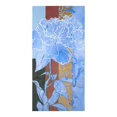 Robert Kushner, One White Peony Caught by a Spring Breeze, 2011, oil, acrylic and gold leaf on canvas