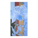 Robert Kushner, One White Peony Caught by a Spring Breeze, 2011, oil, acrylic and gold leaf on canvas