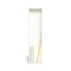 a world of clear water, II by Edmund de Waal, 2018, porcelain, gold and aluminum, sold Jul 2026