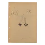 Helena Almeida, Untitled, 1998, ink and charcoal on paper (double-sided)