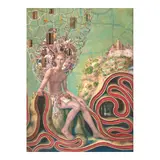 Julie Heffernan, Untitled, circa 2008, oil and collage on printed paper laid on board