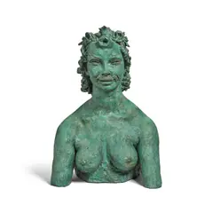 Jacob Epstein, Tanya, 1937, bronze with green patina
