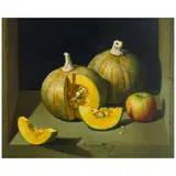 Michael Triegel, Stillleben mit Kürbissen, 1997, oil on panel