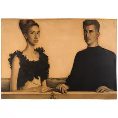 Claudio Bravo, Untitled, 1962, Conté crayon and graphite on paper laid on board