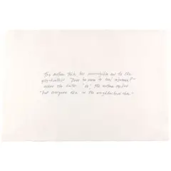 Richard Prince, Untitled Joke (from the Moral Essays Portfolio), 1986, ink on paper