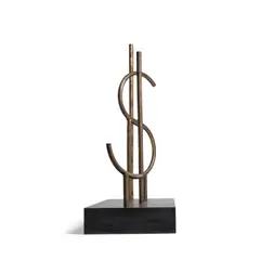Iván Capote, Point of View, 2011, bronze on steel base