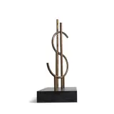 Iván Capote, Point of View, 2011, bronze on steel base