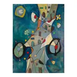 Agalban, Babel Towel, 2025, acrylic and mixed media on canvas
