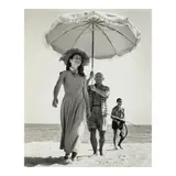 Robert Capa, Pablo Picasso and Françoise Gilot, Golfe-Juan, 1948, Gelatin silver print