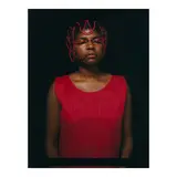 María Magdalena Campos-Pons, Untitled (Red Composition) (from 'Los Caminos'), 1997, Unique large-format Polaroid; flush-mounted