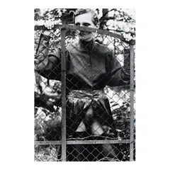 Helmut Newton, Roselyne Behind Fence, Arcangues, France (from 'Private Property'), 1975, Gelatin silver print