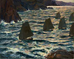 Walter Leistikow, Heimkehr. (Vor) 1903, Öl auf Leinwand