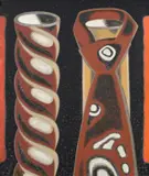Bruno Goller, Die Krawatte, 1971, Öl auf Leinwand