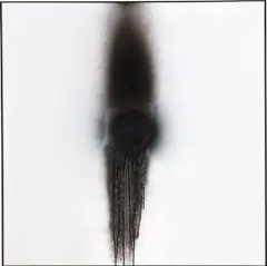 Otto Piene, GROSSE FEUERBLUME, 1965, Öl, Rauch und Feuergouache auf Leinwand