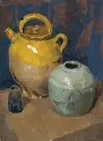 Lyonel Feininger, Stilleben, 1907, Öl auf Leinwand