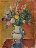 Anton Faistauer, Blumen in chinesischer Vase