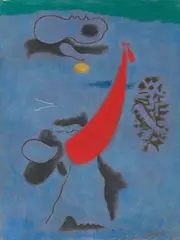 Willi Baumeister, TSCHUN-LI, 1949, Öl auf Hartfaser auf Hartfaser