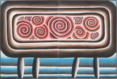 Andreas Schulze, Ohne Titel, 1986, Diptychon: Acryl auf Nessel