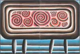 Andreas Schulze, Ohne Titel, 1984, Diptychon: Dispersionsfarbe auf Nessel