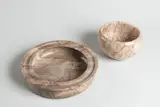 Luděk Havelka, Two Marble Bowls, Around 1940, chinese spider marble