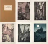 Otakar Mrkvička, Prague Nocturnes, 1943, lithography, paper