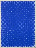 František Kyncl, Blue Monostructure, 1992, relief, acrylic, handmade paper
