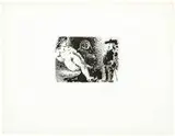 Pablo Picasso, Celestine, fille, et vieux client (from La Serie 347), 1968-1969, Etching and aquatint on Rives paper