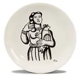 Fernand Léger, Motifs from the Acrobats series (4), c. 1950, Glazed ceramic plates