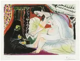 Pablo Picasso, Bathsheba, c. 1960, Color aquatint on Rives BFK paper