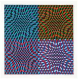 Untitled by Victor Vasarely, 1978, Color silkscreen on paper, sold Oct 2016