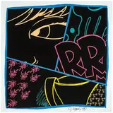 John Matos, Untitled (3), 1996, Color screenprint on metal
