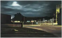 Don Williams, Warehouse Gate, 1987, Pastel on paper