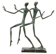 Dimitry Gerrman, Dance with Shadow, 1999, Patinated bronze on marble base