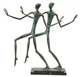 Dimitry Gerrman, Dance with Shadow, 1999, Patinated bronze on marble base