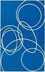 Untitled (from Loop Series) by June Harwood, 1966, Acrylic on canvas, sold May 2016