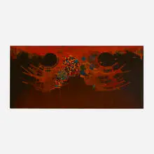 Tam Van Tran, Monticello, 2000, acrylic on canvas laid to panel