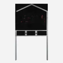 Anne Yamada, Untitled (House for Sale in Mandarin), 2005, enamel on aluminum