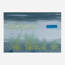 Marcelo Pombo, Flores en la neblina, 1999, enamel on panel