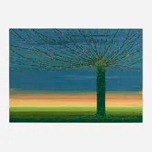 Marcelo Pombo, Cerezo, 2002, enamel on panel