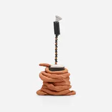 Shiela Pepe, Untitled Thing, 1997, ceramic, wire, beads