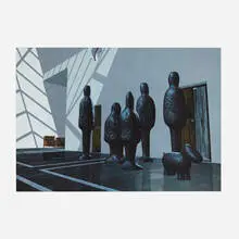 Thomas Huber, Theatre Innen II, 1998, digital c-print mounted to aluminum