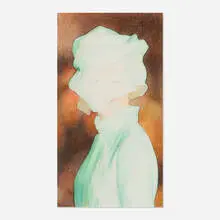 Untitled (Vale Lady) by Graham Little, 2001, colored pencil and watercolor on paper, sold Jun 2023