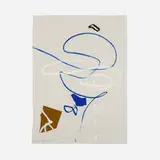 Untitled (from the Coat Hanger Series) by Emerson Woelffer, 1989, collage and oil stick on paper, sold Jun 2023