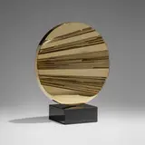 Joseph McDonnell, Solar Disc, 1985, gold-plated bronze
