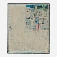 Solomon Ethe, Abstract Composition, 1963, oil on canvas