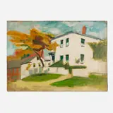 Myron Lechay, The White House, oil on canvas
