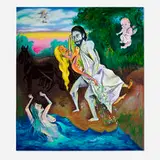 David Sharpe, The Rape of Persephone, 1981, acrylic on canvas