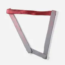Triangle by Justin Adian, 2014, oil, enamel, and spray paint on canvas over ester foam, sold Jun 2023