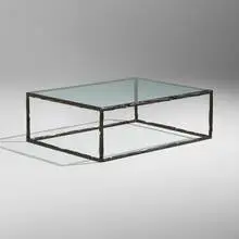 Bruno Romeda, Table, 2000, bronze, glass