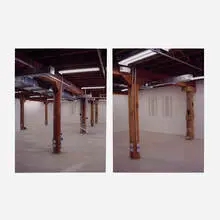 Jose Dávila, Fake Column (diptych), 2002, c-print mounted to Sintra